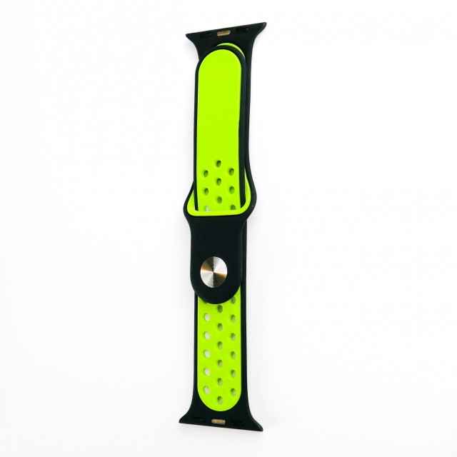 Ремешок Nike Sport Apple Watch 42/44/45/46/49 mm Black/Volt