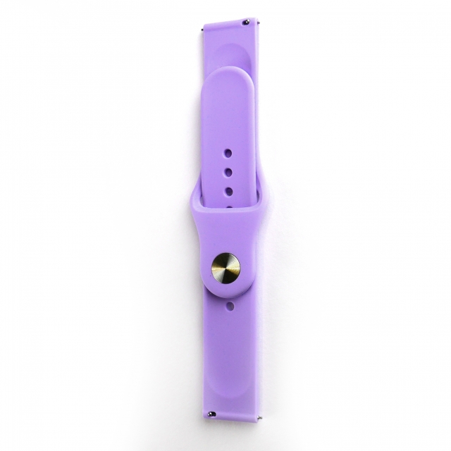 Ремешок Silicone 20 mm Watch Active/Galaxy S4 42 mm/Gear S2/Xiaomi Amazfit Lilac Purple