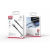 Кабель XO NB215 2.4A Intelligent conversion light braided data cable lightning cable Black