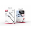 Кабель XO NB215 2.4A Intelligent conversion light braided data cable Micro cable Black (NB215)