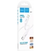Кабель Hoco X87 Magic silicone PD charging data cable for Lightning White
