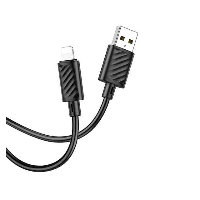 Кабель Hoco X88 Gratified charging data cable for Lightning Black (X88)