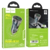 АЗП Hoco Z47A Transparent Discovery Edition dual port PD30W + QC3.0 car charger Transparent Black