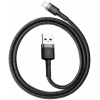 Кабель Baseus cafule Cable USB For lightning 2.4A 1M Gray+Black