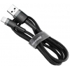 Кабель Baseus cafule Cable USB For lightning 2.4A 1M Gray+Black (CALKLF-BG1)