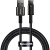 Кабель Baseus Tungsten Gold Fast Charging Data Cable USB to Type-C 100W 1m Black (CAWJ000001)