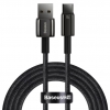 Кабель Baseus Tungsten Gold Fast Charging Data Cable USB to Type-C 100W 2m Black (CAWJ000101)