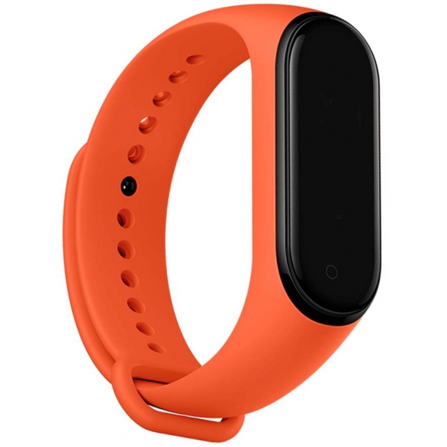 Ремешок Silicone Mi Band 5/6 Fluorescent Red