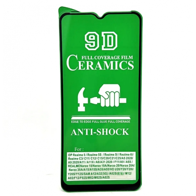 Захисне скло Ceramic Vivo Y21 / Y21s / Y33s Black