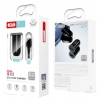 АЗП XO TZ12 18W QC3.0 Car Charger with Lighting cable Black