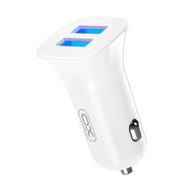 АЗП XO CC31 12W PC Dual USB car charger White