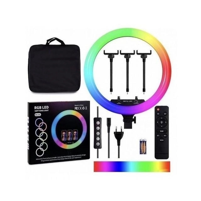 RGB лампа 45 см MJ18 Кольцевая Black