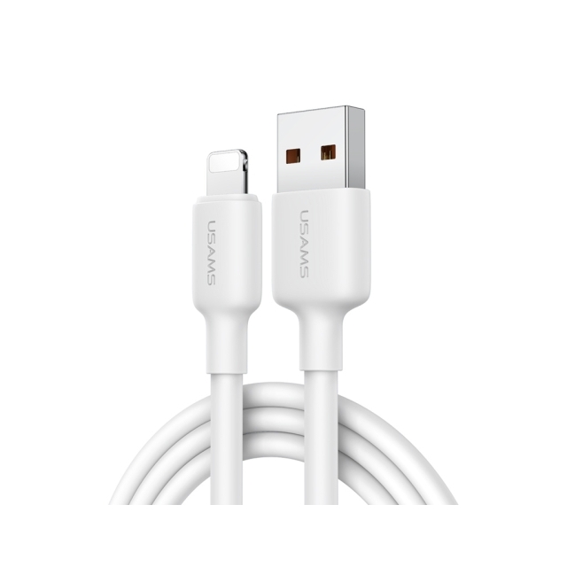 Кабель USAMS SJ605 U84 2.4A Lightning Charging & Data Cable 2M White (SJ605)