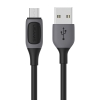 Кабель USAMS SJ597 Micro 2A Bicolor Charging & Data CableJelly Series 1M Black (SJ597)
