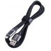 Кабель USAMS SJ543 U78 Lightning Digital Display Charging & Data Cable 1.2M Black (SJ543)