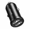 АЗУ USAMS CC114 C20 2.4A Dual USB Mini Car Charger Black (CC114)
