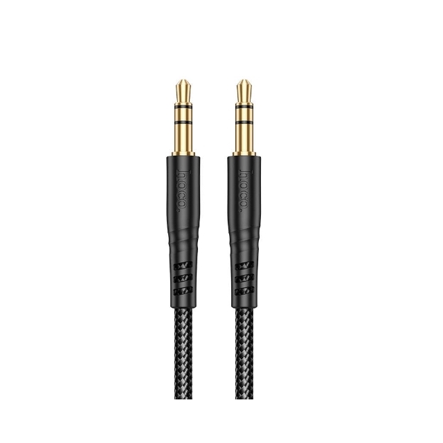 Кабель AUX Hoco UPA24 Smooth AUX audio cable Black