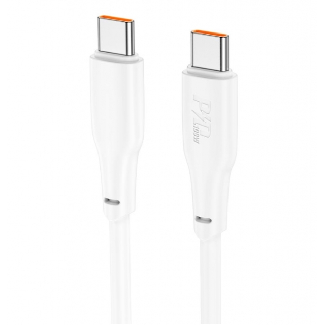 Кабель Hoco X93 Force 100W fast charging data cable Type-C to Type-C 1M White (X93)