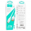 Кабель Hoco X93 Force 27W charging data cable Type-C 1M White