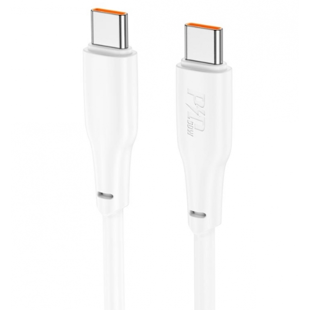 Кабель Hoco X93 Force 60W charging data cable Type-C to Type-C 1M White