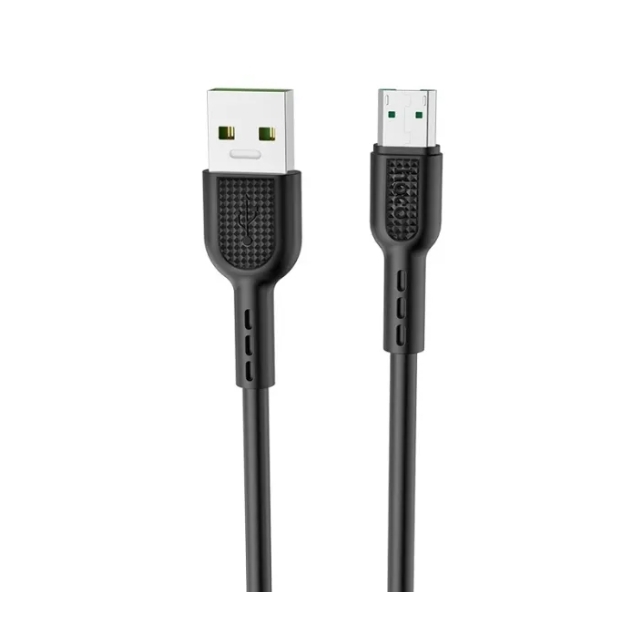 Кабель Hoco X33 Micro 4A Surge flash charging data cable Black