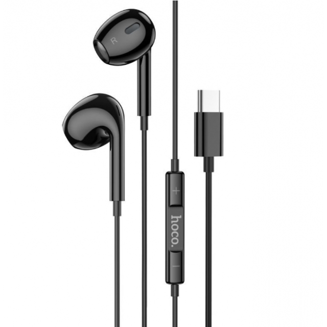 Наушники Hoco M101 Max Crystal grace Type-C wire-controled digital earphones with microphone Black (M101 Max)