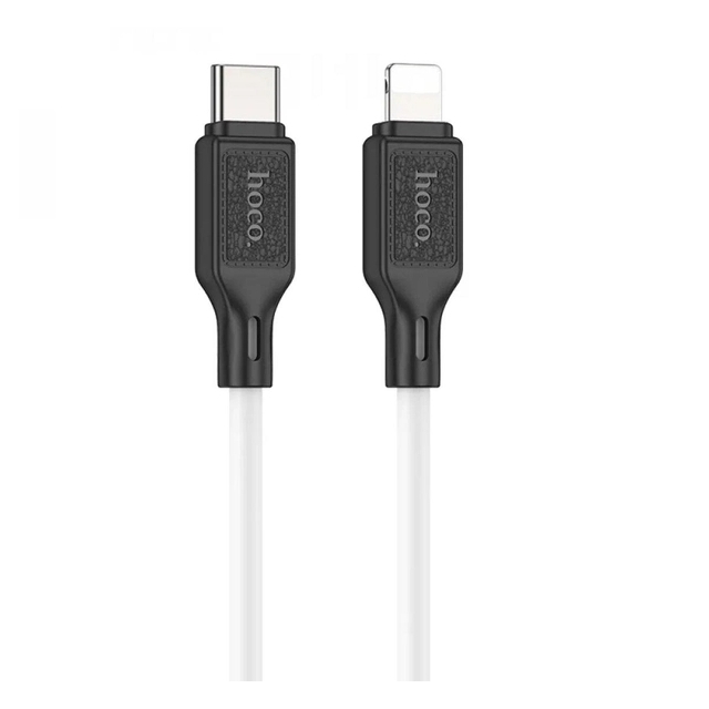 Кабель Hoco X90 Cool silicone PD charging data cable for Lightning White (X90)