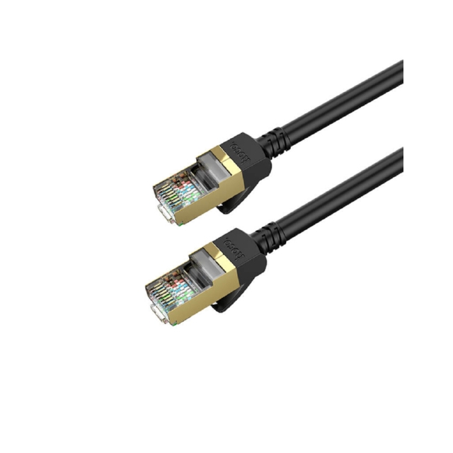 Патч-корд Hoco US02 Level pure copper gigabit ethernet cable(L-1M) Black (US02)