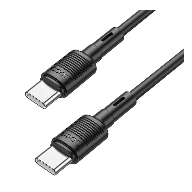 Кабель Hoco X83 Type-C to Type-C Victory 60W charging data cable Black