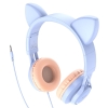 Навушники Hoco W36 Cat ear headphones with mic Dream Blue