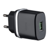 МЗП Hoco C12Q Smart QC3.0 charger ( EU ) Black