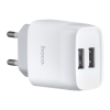 МЗП Hoco C73A Glorious dual port charger ( EU ) White