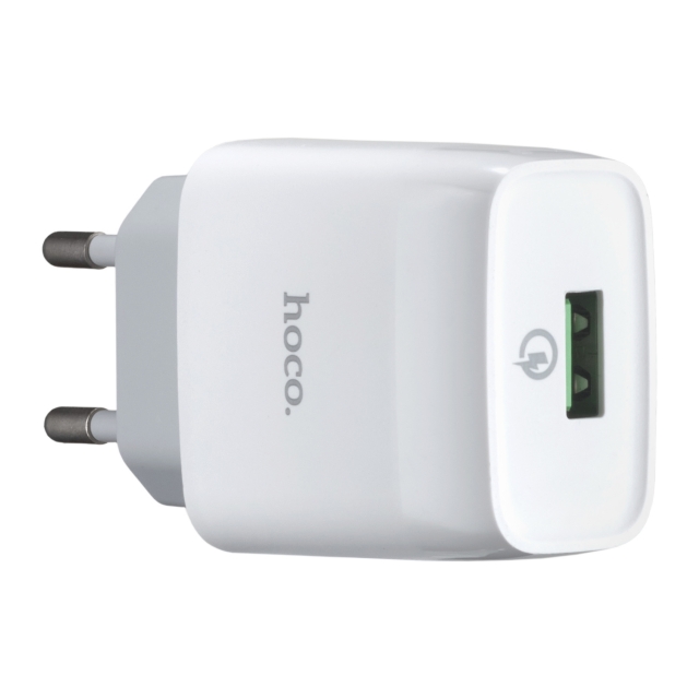 СЗУ Hoco C72Q Glorious single port QC3.0 charger (EU) White (C72Q)