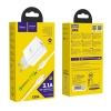 МЗП Hoco C80A Rapido PD20W + QC3.0 charger set Type-C to Type-C ( EU ) White