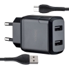 МЗП Hoco N7 Speedy dual port charger set Lightning ( EU ) Black