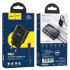 МЗП Hoco N7 Speedy dual port charger set Lightning ( EU ) Black