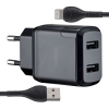 МЗП Hoco N7 Speedy dual port charger set Micro ( EU ) Black