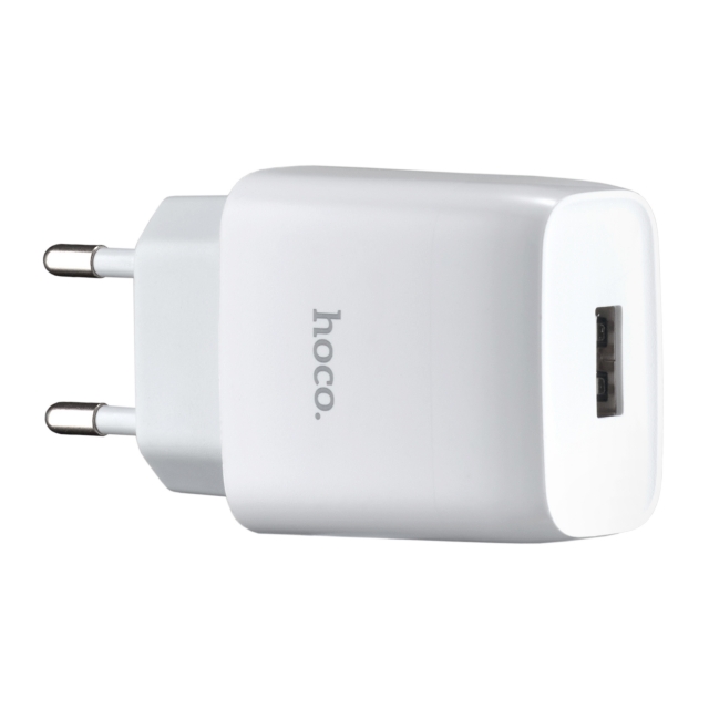 СЗУ Hoco C72A Glorious single port charger (EU)  White (C72A)