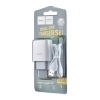 МЗП Hoco C73A Glorious dual port charger set ( Lightning ) ( EU ) White