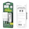 МЗП Hoco C73A Glorious dual port charger set ( Lightning ) ( EU ) White