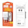 СЗУ Hoco C73A Glorious dual port charger set (Type-C) (EU) White (C73A)
