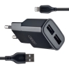 АЗУ XO CC46 QC3.0 18W car charger with Type-c cable Gray/Black (CC46)