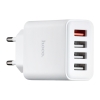 СЗУ Hoco C102A Fuerza QC3.0 four-port charger(EU) White (C102A)