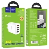 СЗУ Hoco C102A Fuerza QC3.0 four-port charger(EU) White (C102A)
