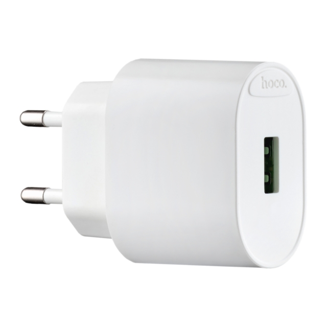 СЗУ Hoco C109A Fighter single port QC3.0 charger (EU) White (C109A)