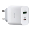 СЗУ Hoco C80A Plus Rapido PD20W+QC3.0 charger (EU) White (C80A)