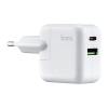СЗУ Hoco C111A Lucky dual-port PD30W+QC3.0 charger (EU) White (C111A)