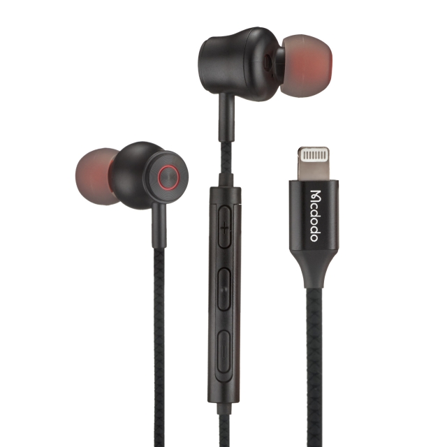 Навушники McDodo Stereo Earphone for Lightning ( In-ear ) HP-3480 Black