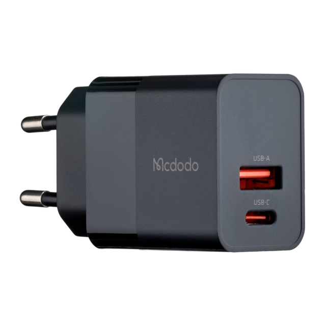 СЗУ McDodo Hydrogen Series 20W PD+QC Charger (EU plug) CH-1951 Black (CH-1951)