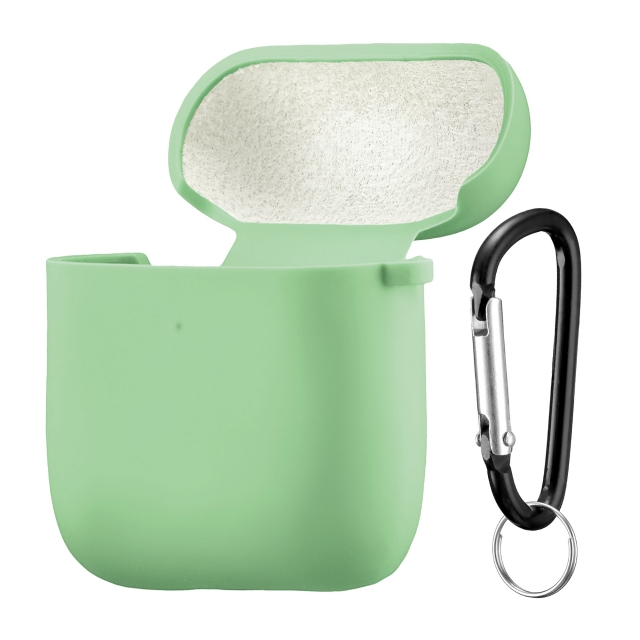 Чохол Silicone Case 2,5mm with microfiber for AirPods 1/2 Mint